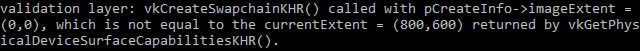 swap chain validation layer